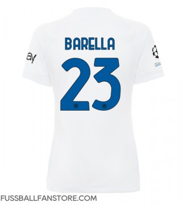 Inter Milan Nicolo Barella #23 Replik Auswärtstrikot Damen 2023-24 Kurzarm